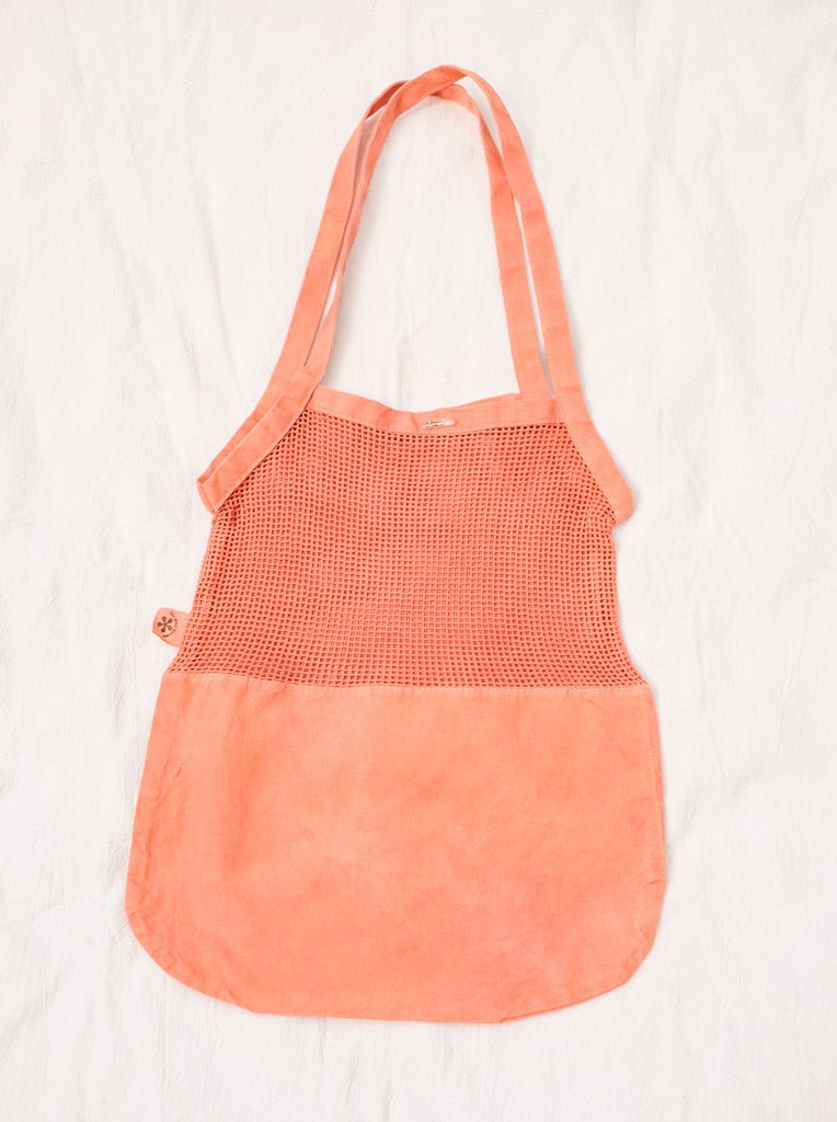 Crystal Mid-Century Pink Large Market Organic Cotton Tote - The Wild Bloomer AU