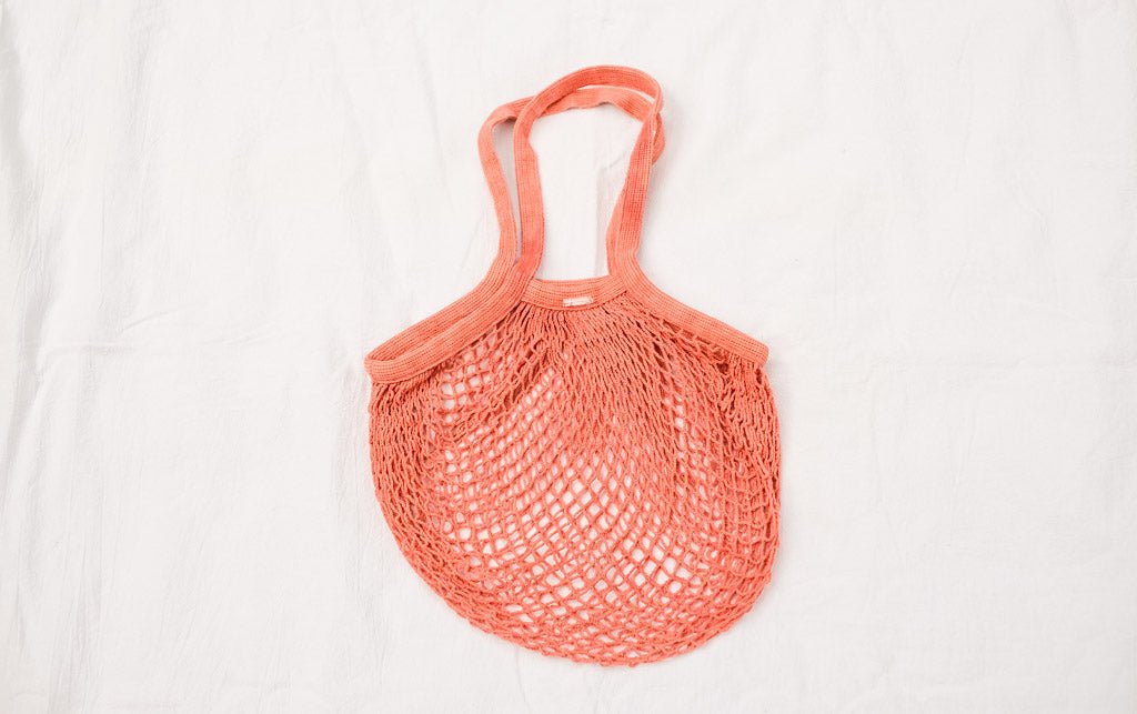 Crystal Mid-Century Pink Mesh Organic Cotton Bag - The Wild Bloomer AU